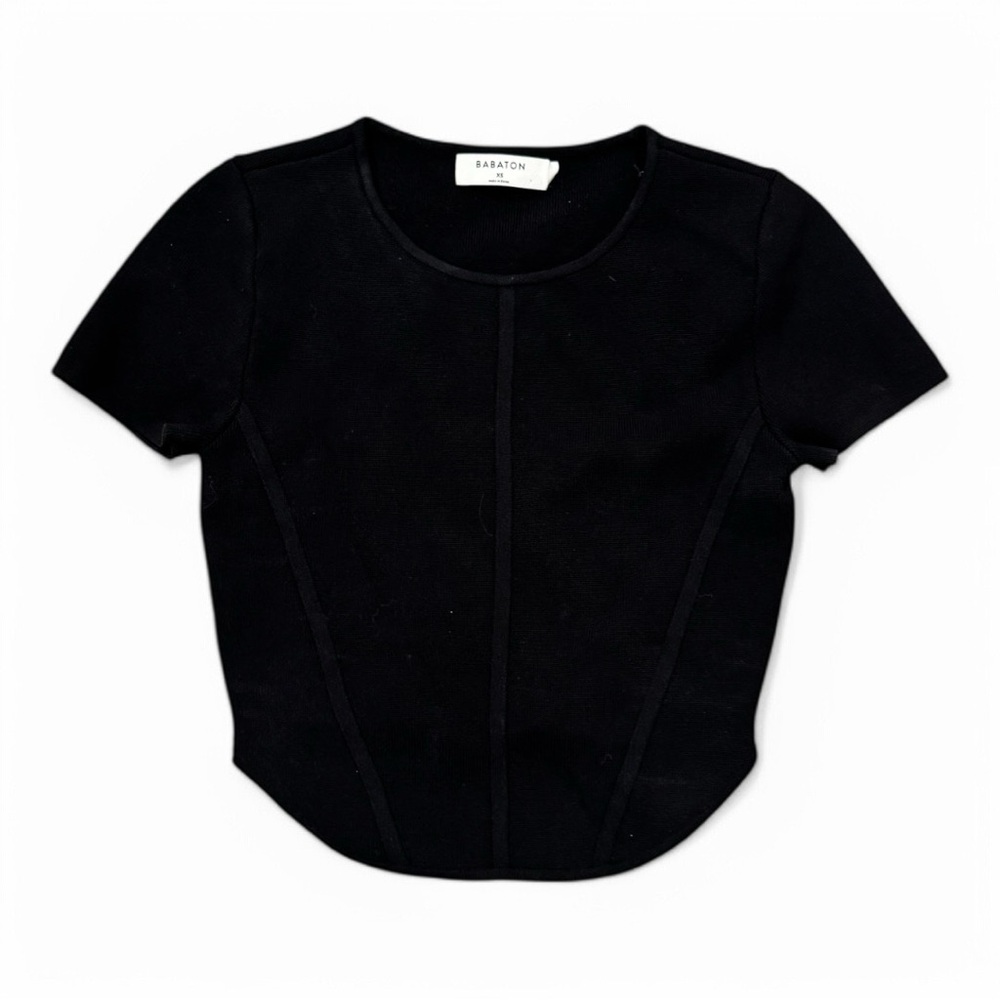 Aritzia Babton Sculpted Knit Bustier top - Size XS